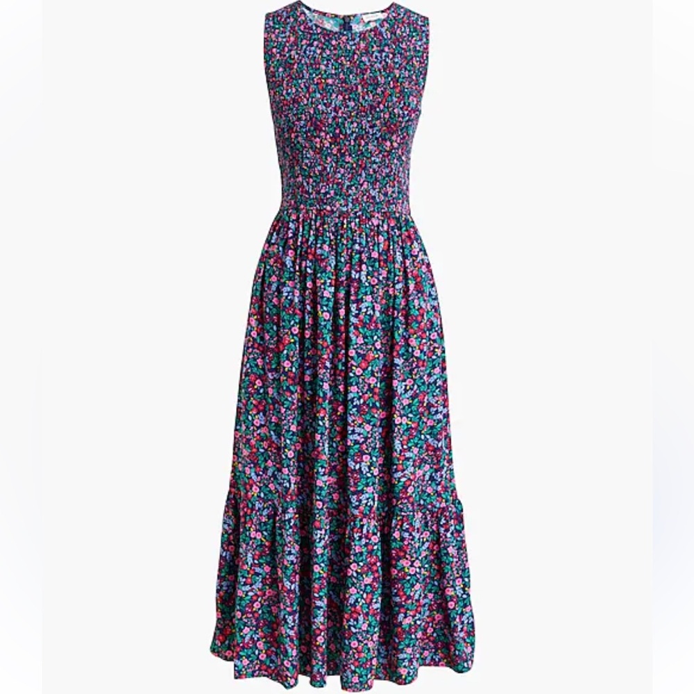 J.Crew Pleated Floral Dress
